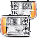 Chrome Headlight Assembly for GMC Sierra 1500 2500HD 3500HD S101