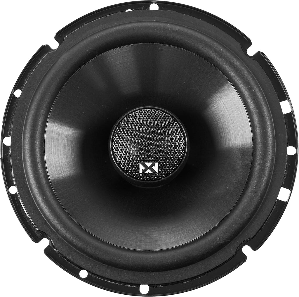 6 1/2 inch 100 watt RMS 2-Way Coaxial Car Speakers with Silk Dome Tweeters, Set of 2 M3628