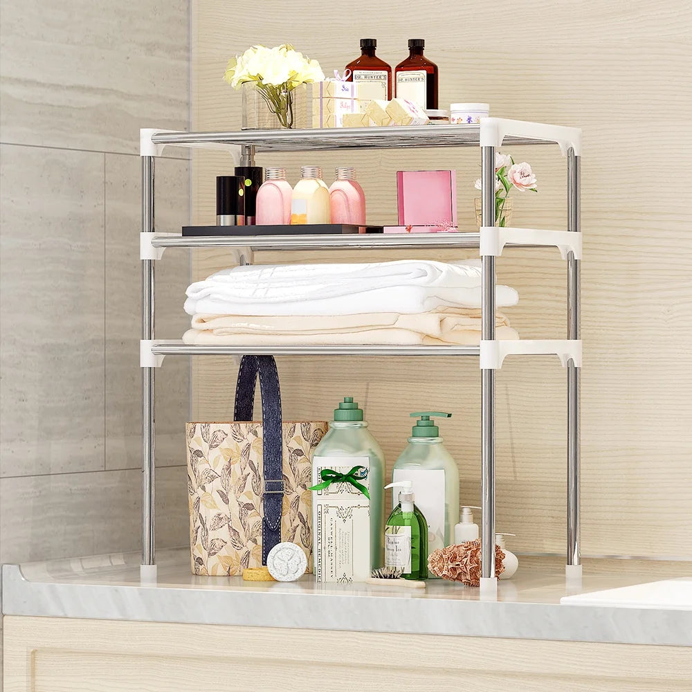 3-Tier Kitchen Storage Shelf Rack Microwave Oven Shelving Unit X844189