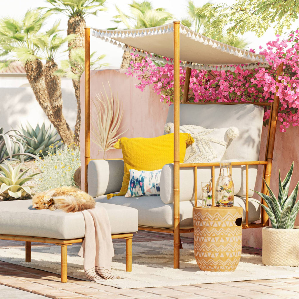 White Patio Accent Chair G1862