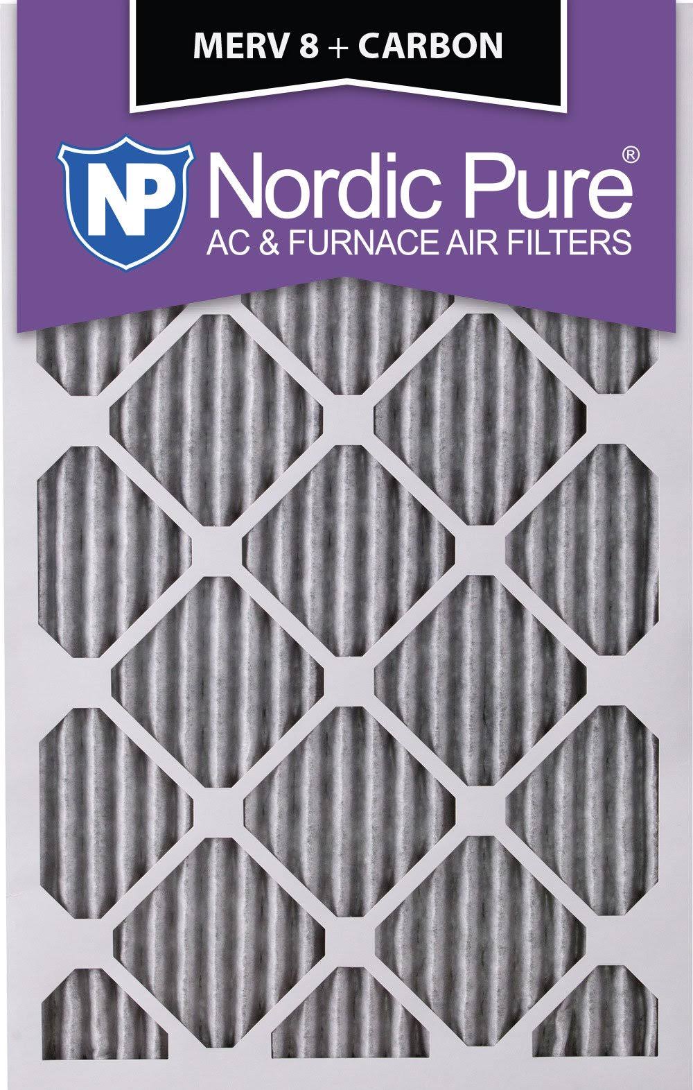 14x20x1 MERV 8 Pleated Carbon AC Furnace Air Filters 6 Pack J9688