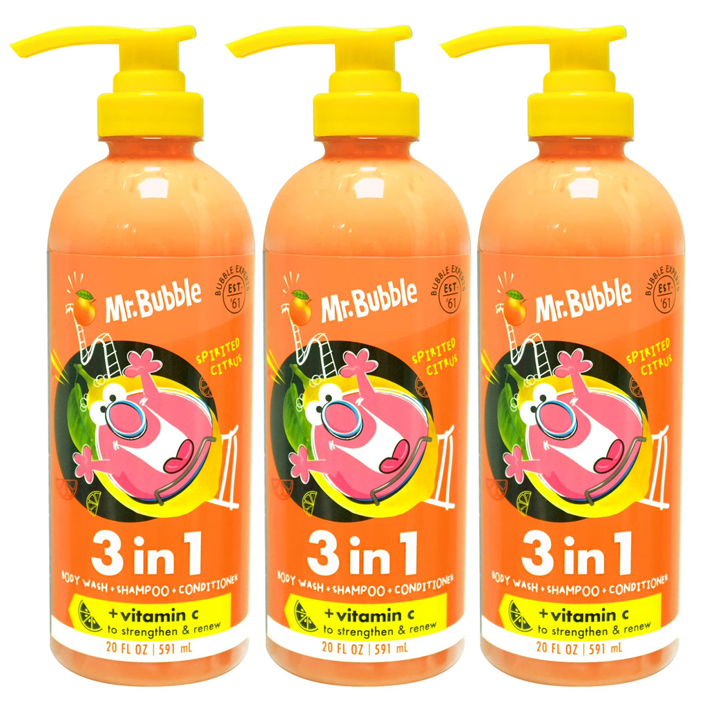 3-in-1 Body Wash, Shampoo & Conditioner 3-Pack O10328