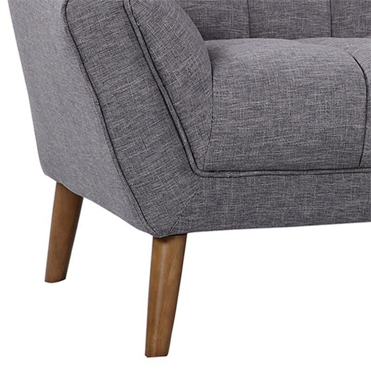 Dark Gray Linen Fabric/Wood Sofa C460