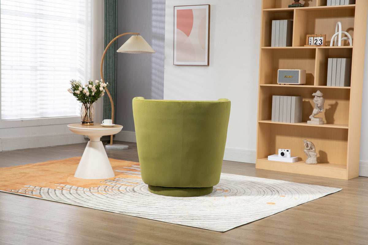 Swivel Barrel Chair with Storage U398