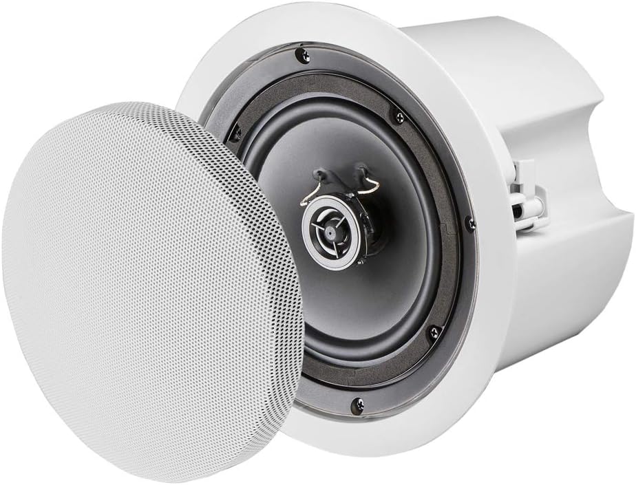 6.5 Ceiling Speaker with Backcan 100W 70V Tap Y37220