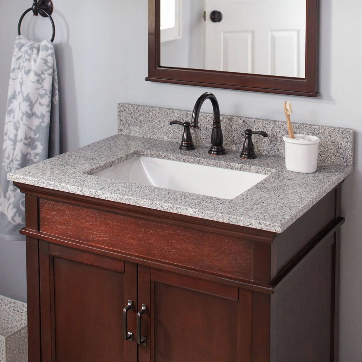 Napoli Granite Vanity Top with 8x22 Spread I3281
