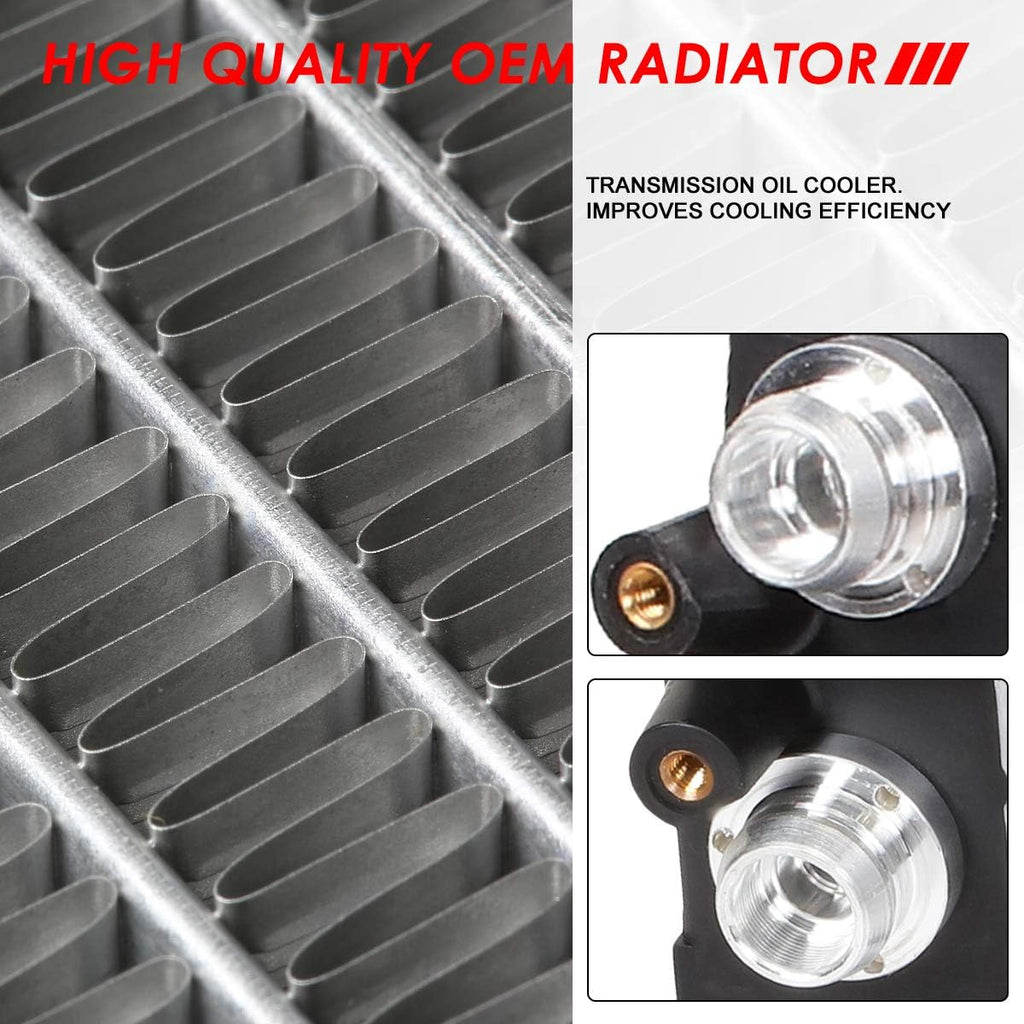 2-Row Aluminum Cooling Radiator L10044