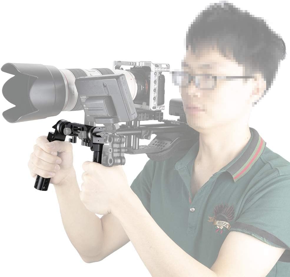 15mm Shoulder Rig Handle Kit Rosette Mount Grips for DSLR Camera Cinema Camcorder R7329