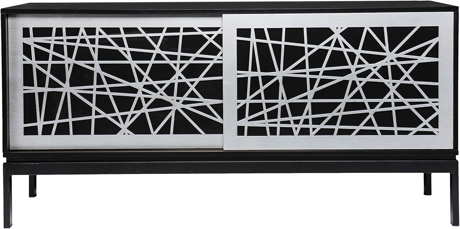Black/Silver Media Cabinet L940310