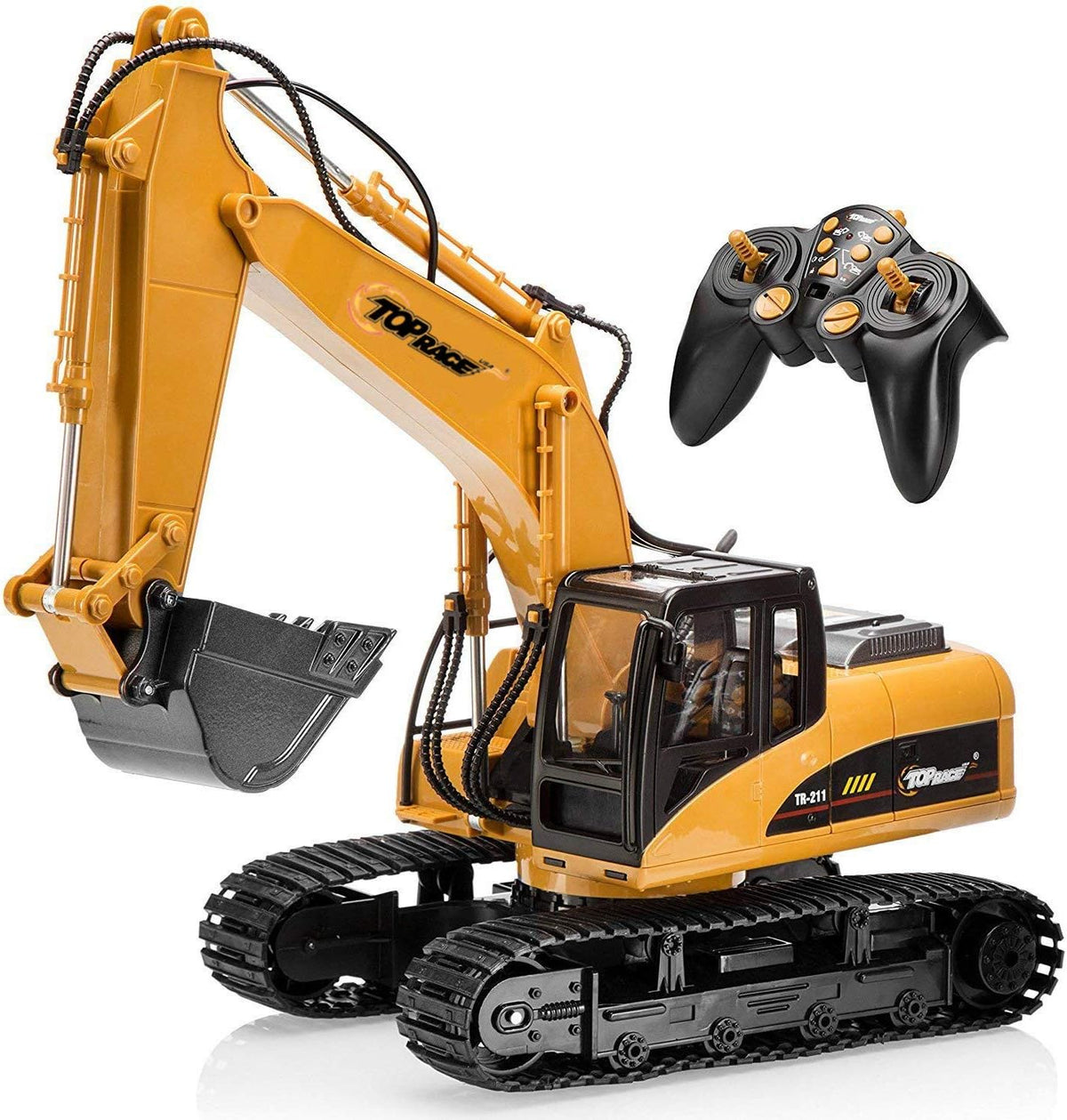 15 Channel Remote Control Excavator Toy with Metal Shovel Q1391