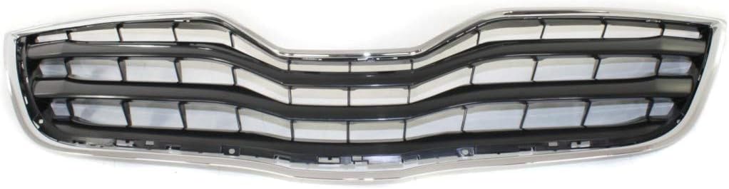 Chrome Shell Painted Black Insert Grille Assembly for Toyota Camry 2010 2011 LE Model Plastic E411