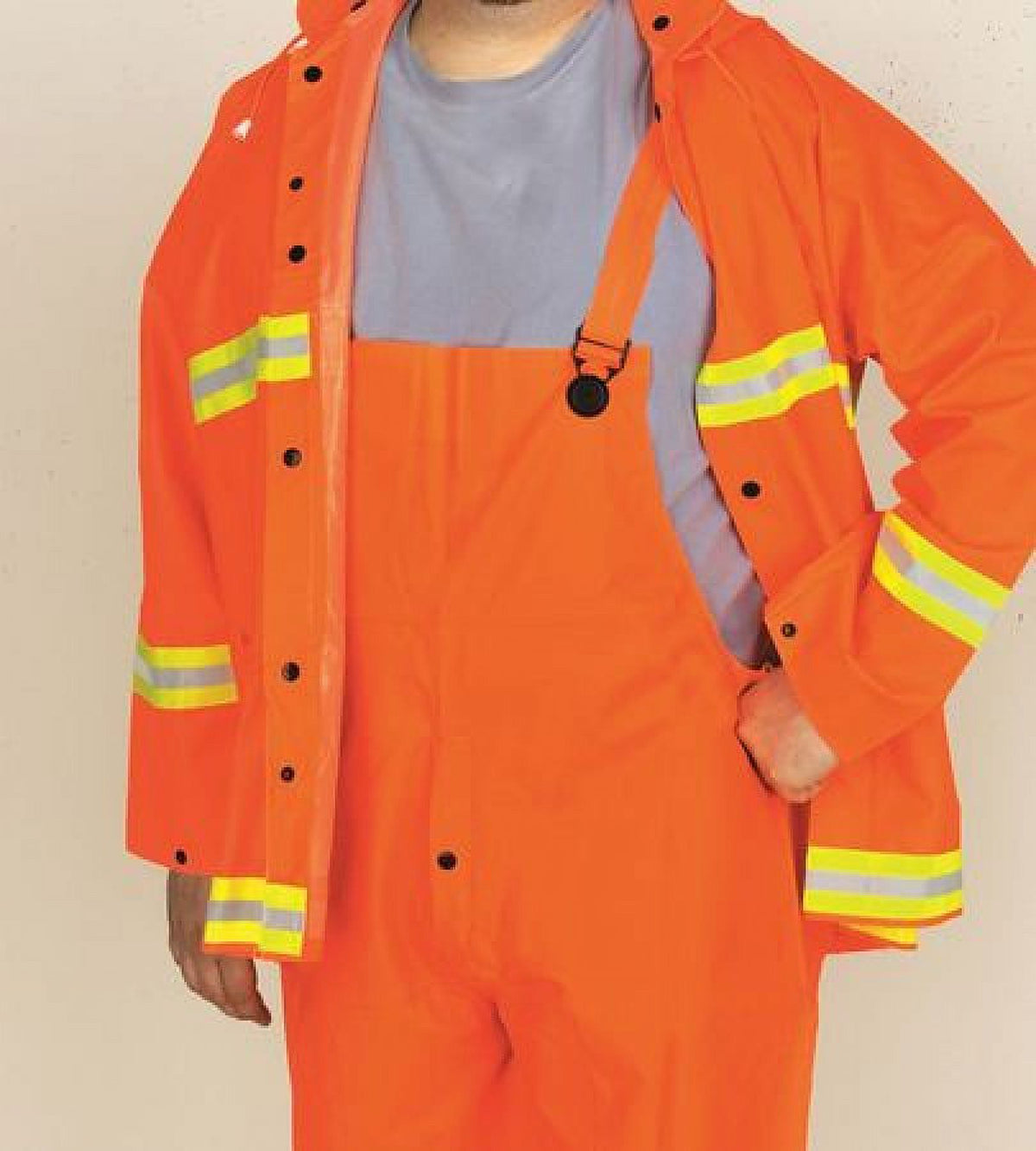 Rain Suit Jacket and Bib, Class 1, Type O, 4XL U4472