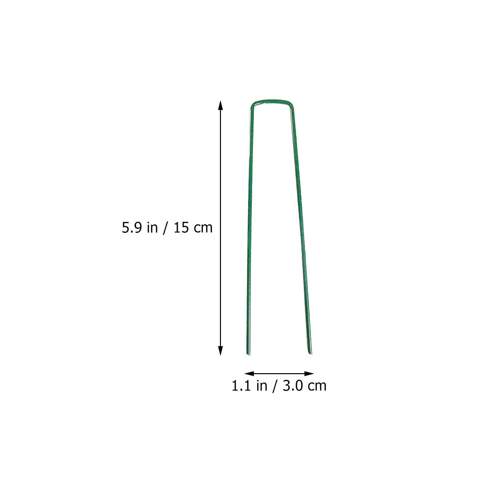 Garden Staples Tent Spikes Metal Stake U718942