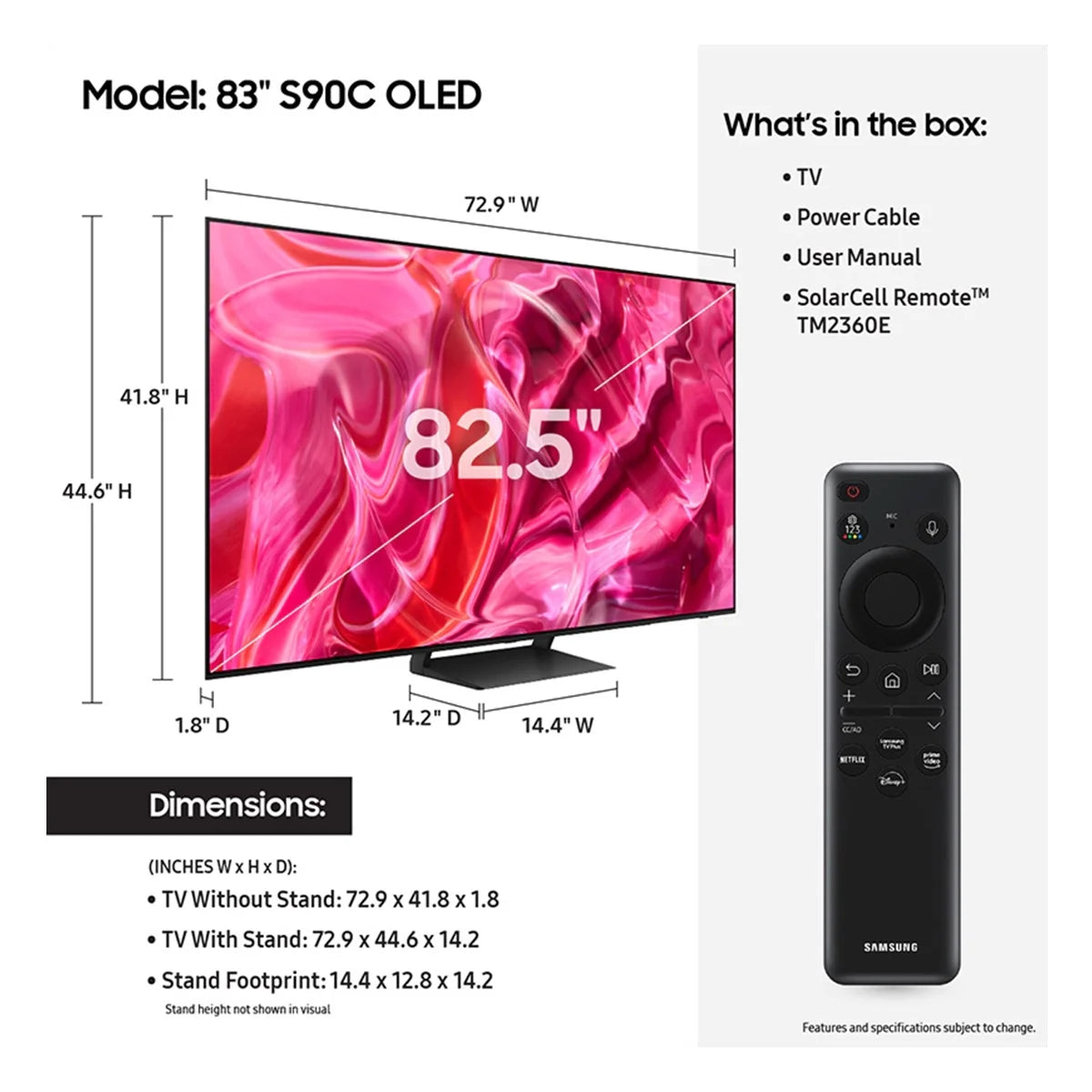 83" OLED 4K Smart TV with Quantum HDR & Dolby Atmos G94268
