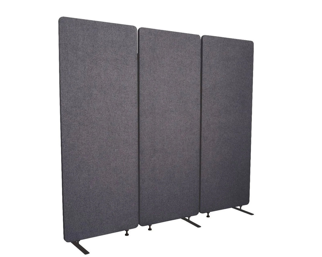 3 Pack Acoustic Room Dividers in Slate Gray O686