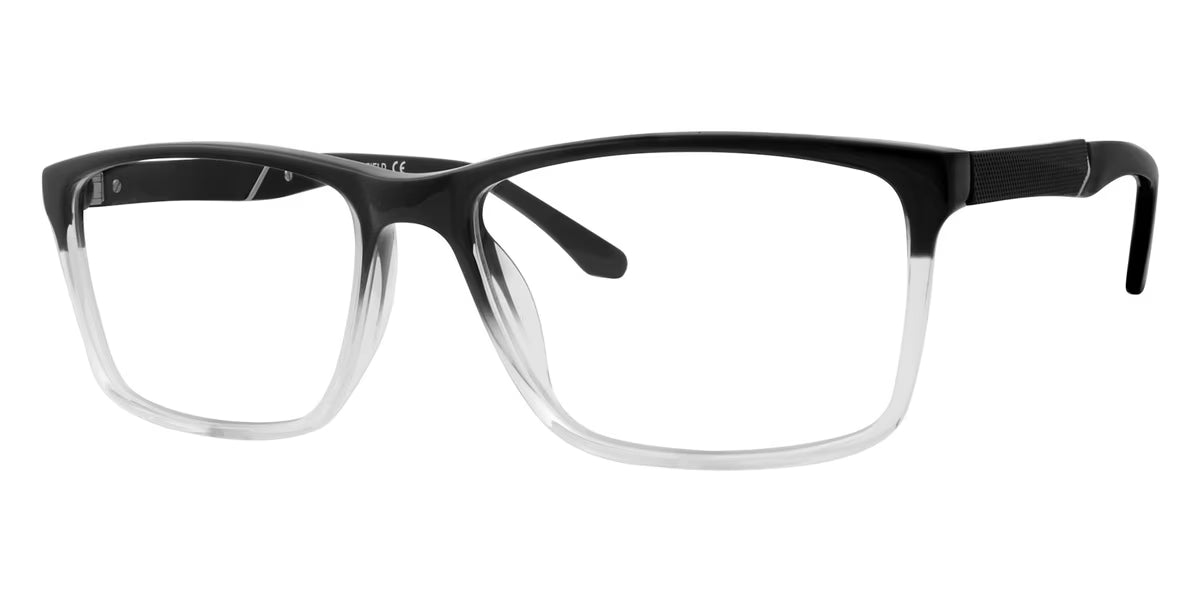 Black Crystal Rectangular Eyeglasses N614