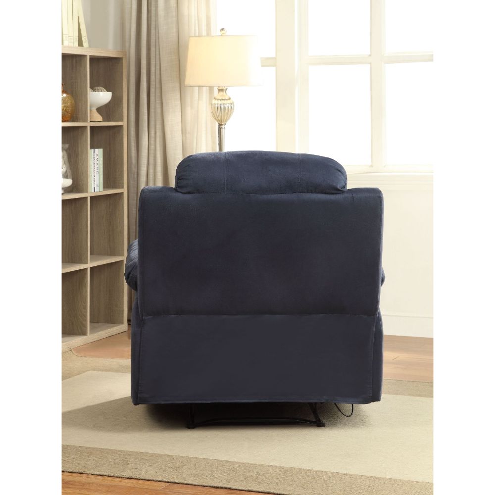 Blue Upholstered Motion Recliner Y489515
