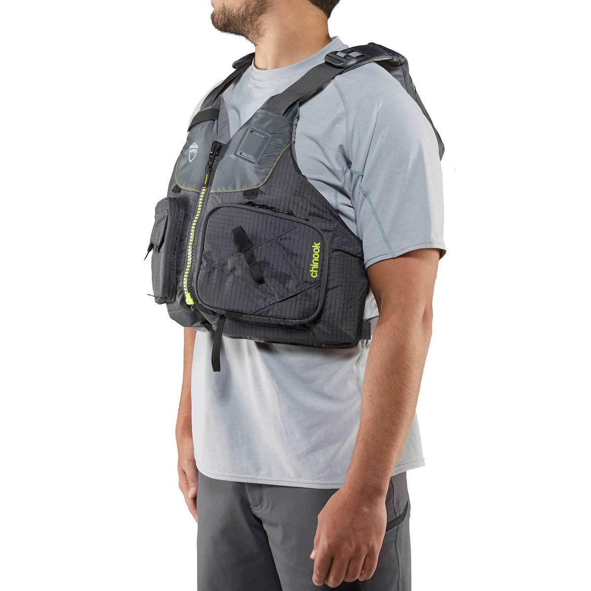 Charcoal Chinook Fishing PFD B29605