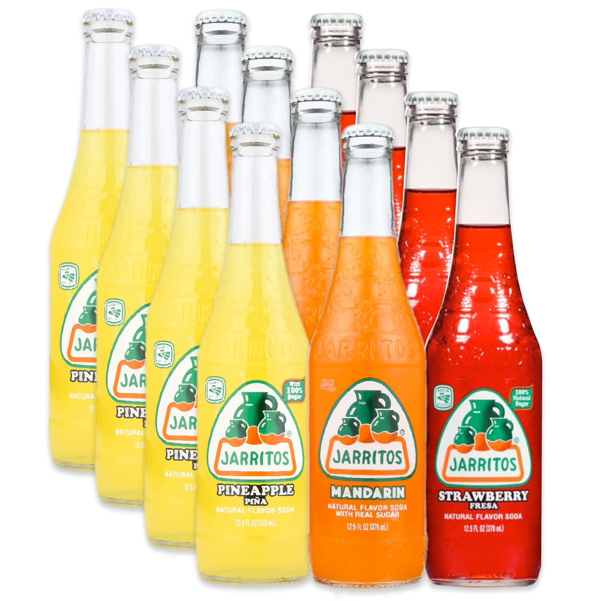 Classic Fruit Flavors 12-Glass Bottle Variety Pack O247109