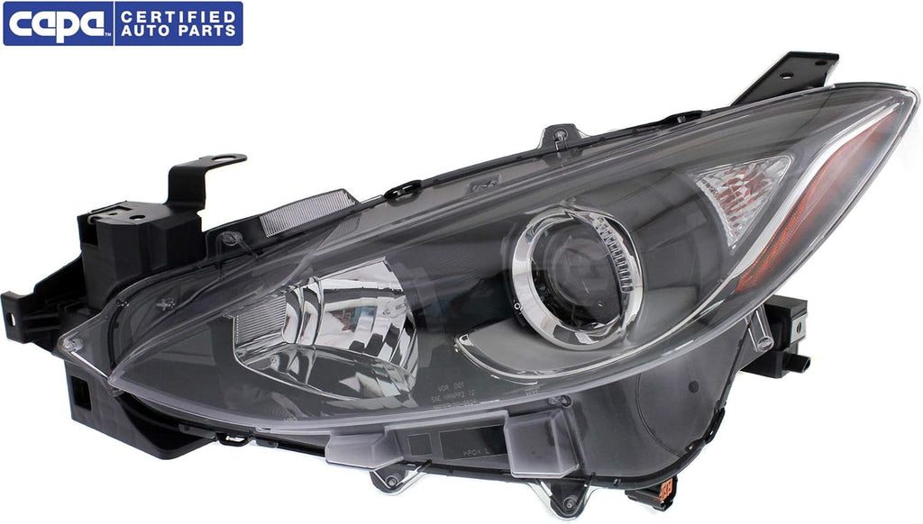 Headlight Assembly Compatible with 2014-2016 Mazda 3 Halogen Driver Side P169397