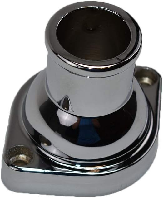 Straight Water Neck Thermostat Housing Chrome Aluminum Pack of 2 J461
