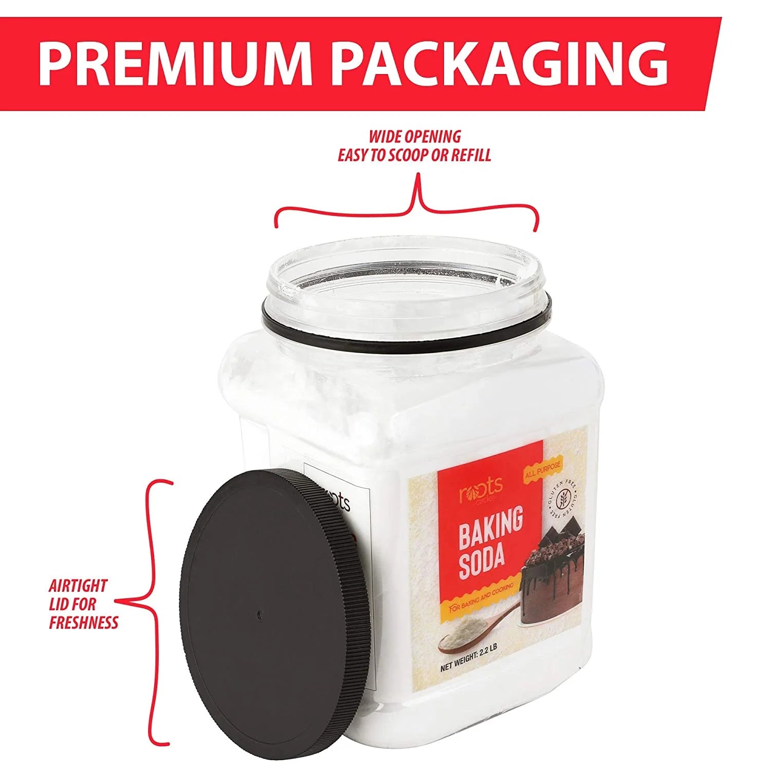 Baking Soda 25oz Airtight Container H537728