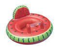 Red Green Watermelon Baby Seat Pool Inflatable Ride-On T419654