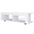High Gloss TV Cabinet with LED Lights Media Console Cabinet R905