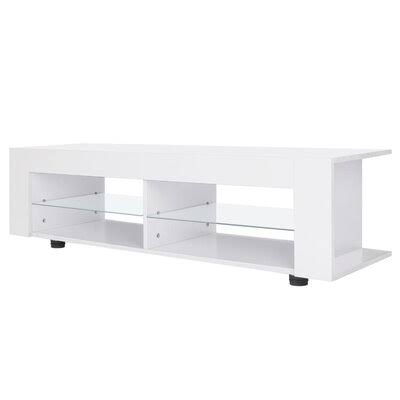 High Gloss TV Cabinet with LED Lights Media Console Cabinet R905
