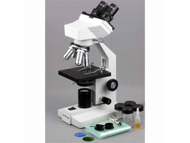 40X-1600X Binocular Compound Microscope with 1.3MP Camera A92197