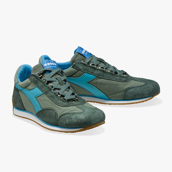 Stone Wash Green Canvas Shoes O4679