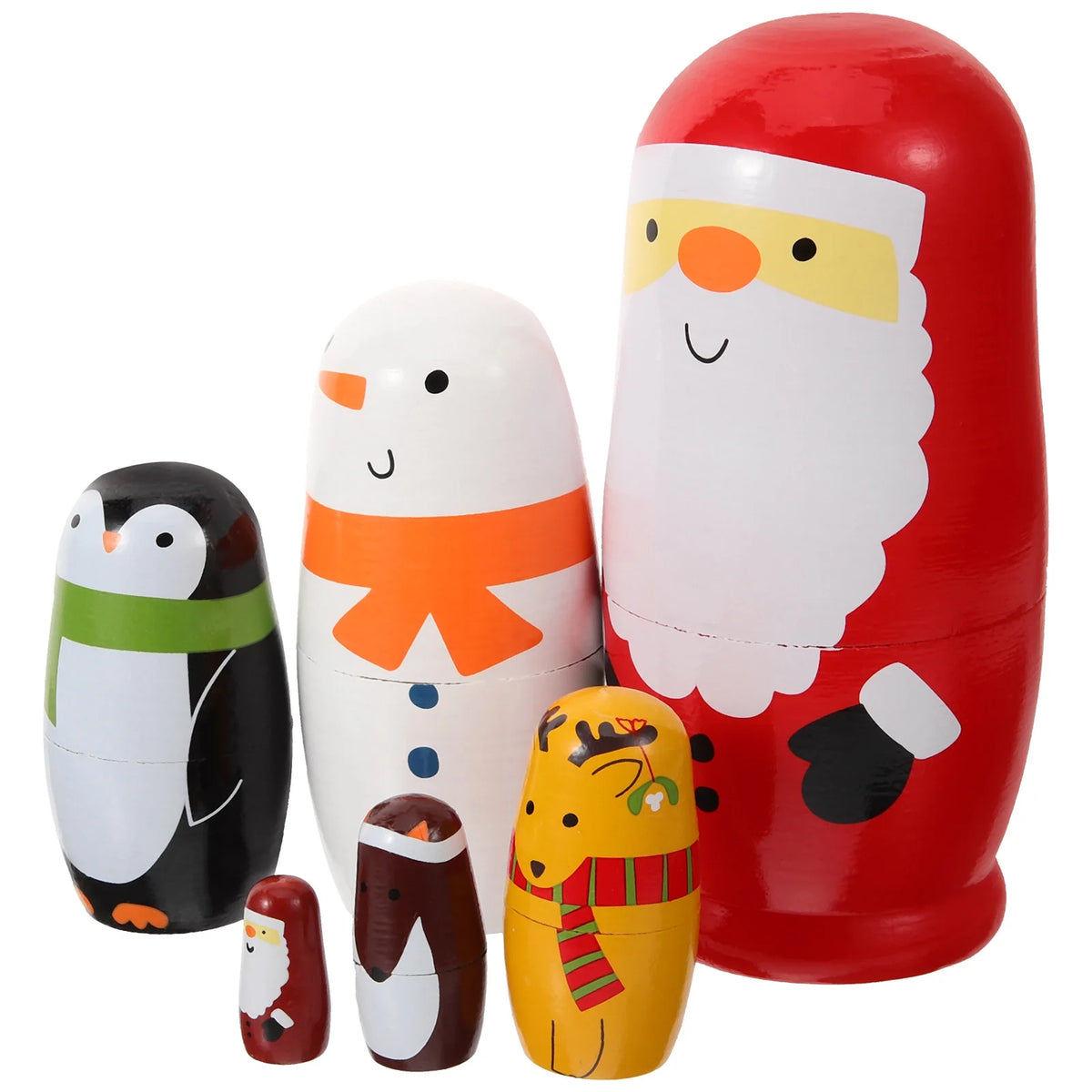 6pcs Handmade Wooden Matryoshka Dolls P160199