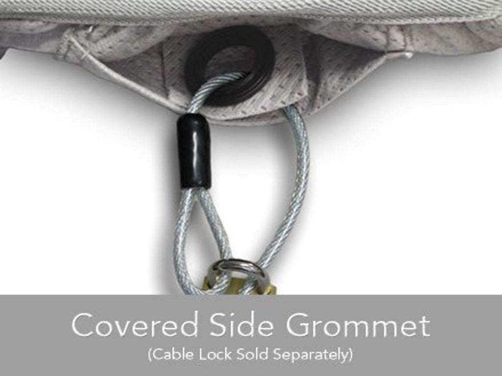 Grey 3-Layer Car Cover with Mesh Vent and Elastic Hem M3603