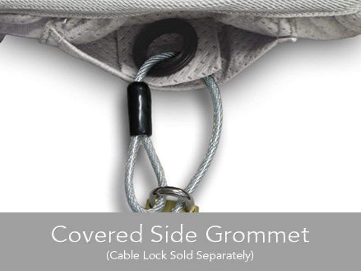 Grey 3-Layer Car Cover with Mesh Vent and Elastic Hem M3603