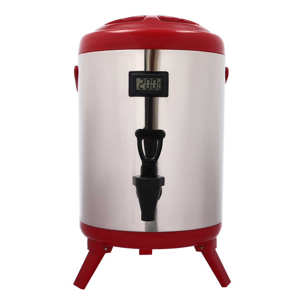 8L Stainless Steel Hot Beverage Dispenser with Thermometer P543855