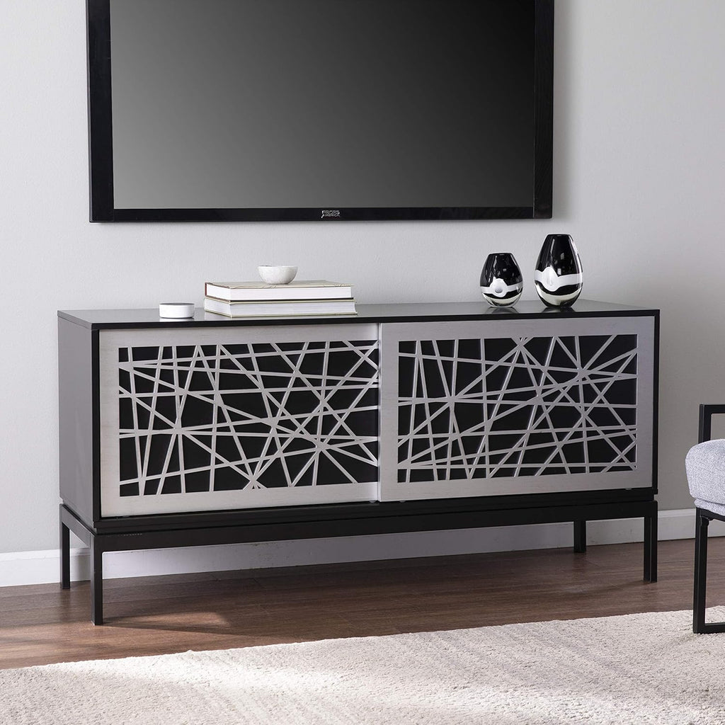 Black/Silver Media Cabinet L940310