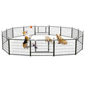 16 Panel 24 Inch Metal Dog Playpen Q683