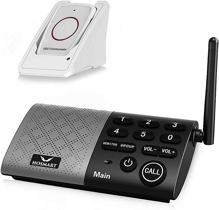 Black Wireless Caregiver Pager with Call Button P21277