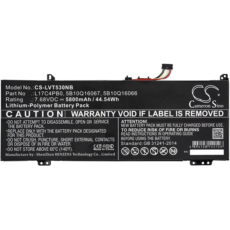 Battery Replacement for Ideapad Flex 14IWL (5800mAh/7.68V) S968470