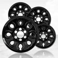 17" Gloss Black Wheel Skins Set of 4 C9712