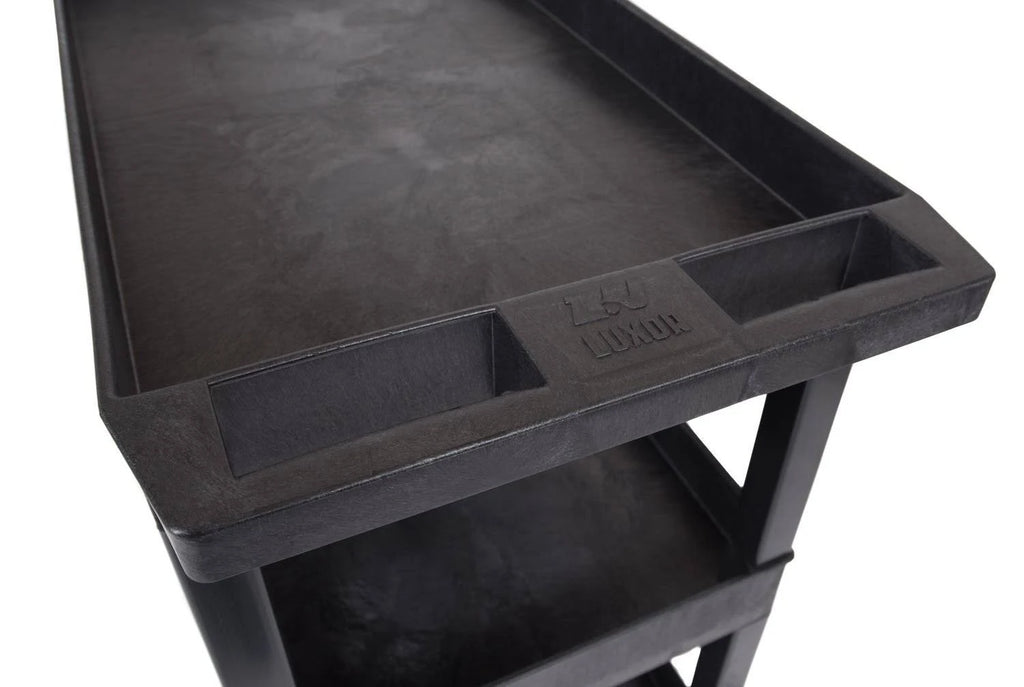 Black 2 Pack Three Tub Shelves Utility Cart W172301