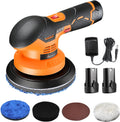 Cordless Car Buffer Polisher Kit with 2pcs 12V 2.0Ah Rechargeable Battery O501