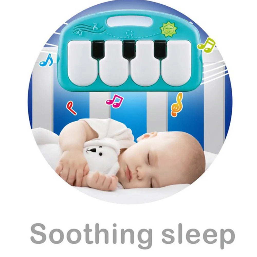 Playmat Kick and Play Piano Gym with Hanging Mirror Musical Activity Center Tummy Time Play Mat M8423
