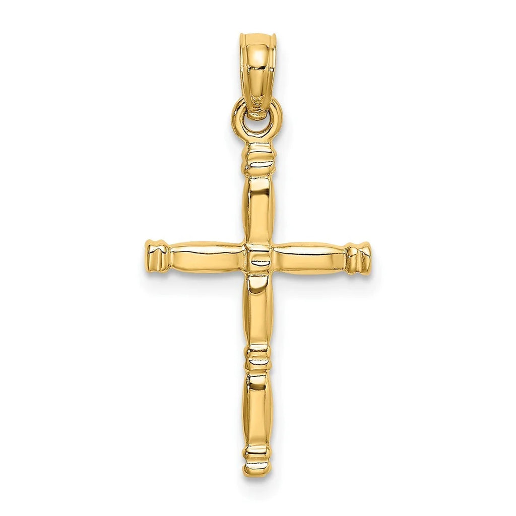 14k Gold Cross Pendant Necklace G191005