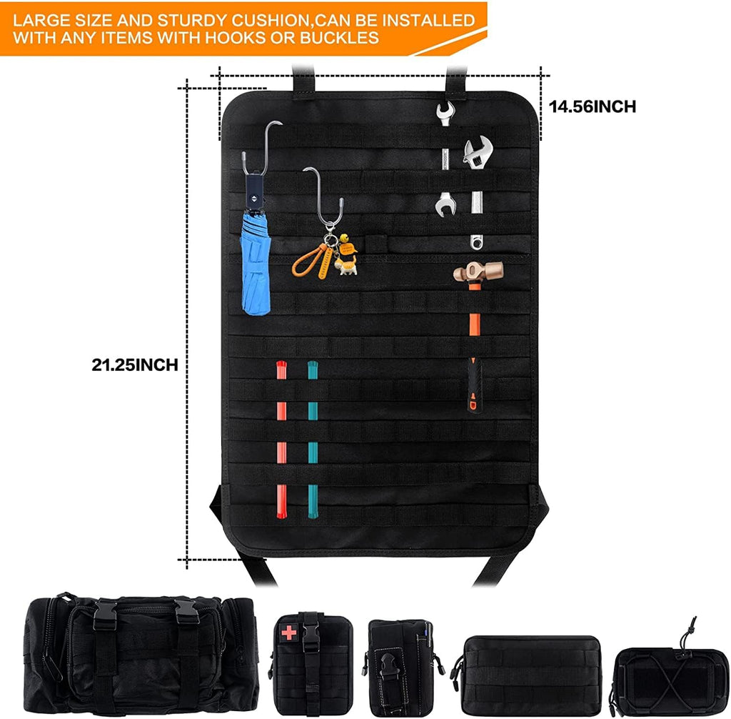 Front Seat Back Storage Bag Organizer with 5 Bags M8190