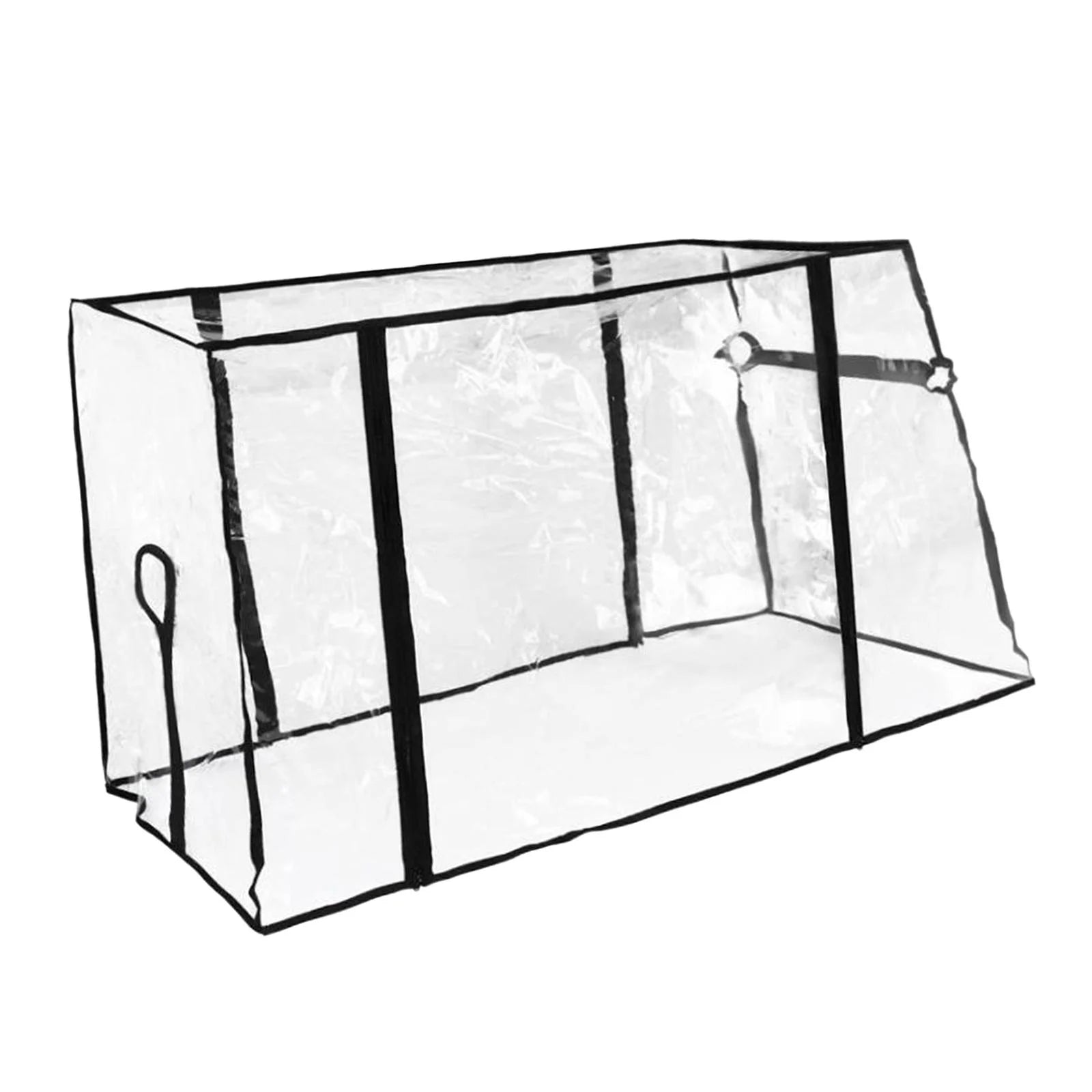 Collapsible Wagon Cart Waterproof Cover Canopy Transparent PVC 33x15.7x27.6inch Portable Dustproof Rainproof P222782
