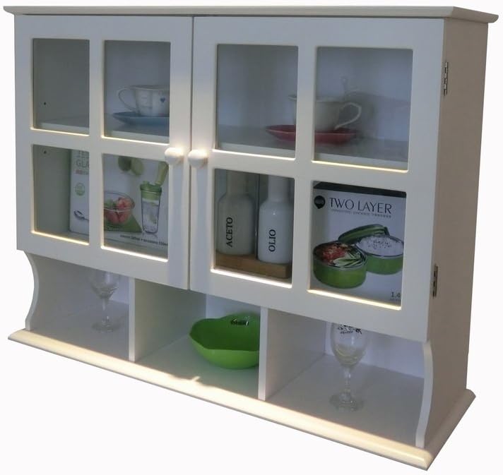 White 31.5x9.6x24-Inch Wall Cabinet H335