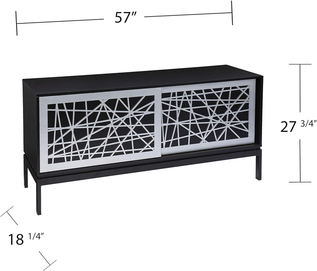 Black/Silver Media Cabinet L940310