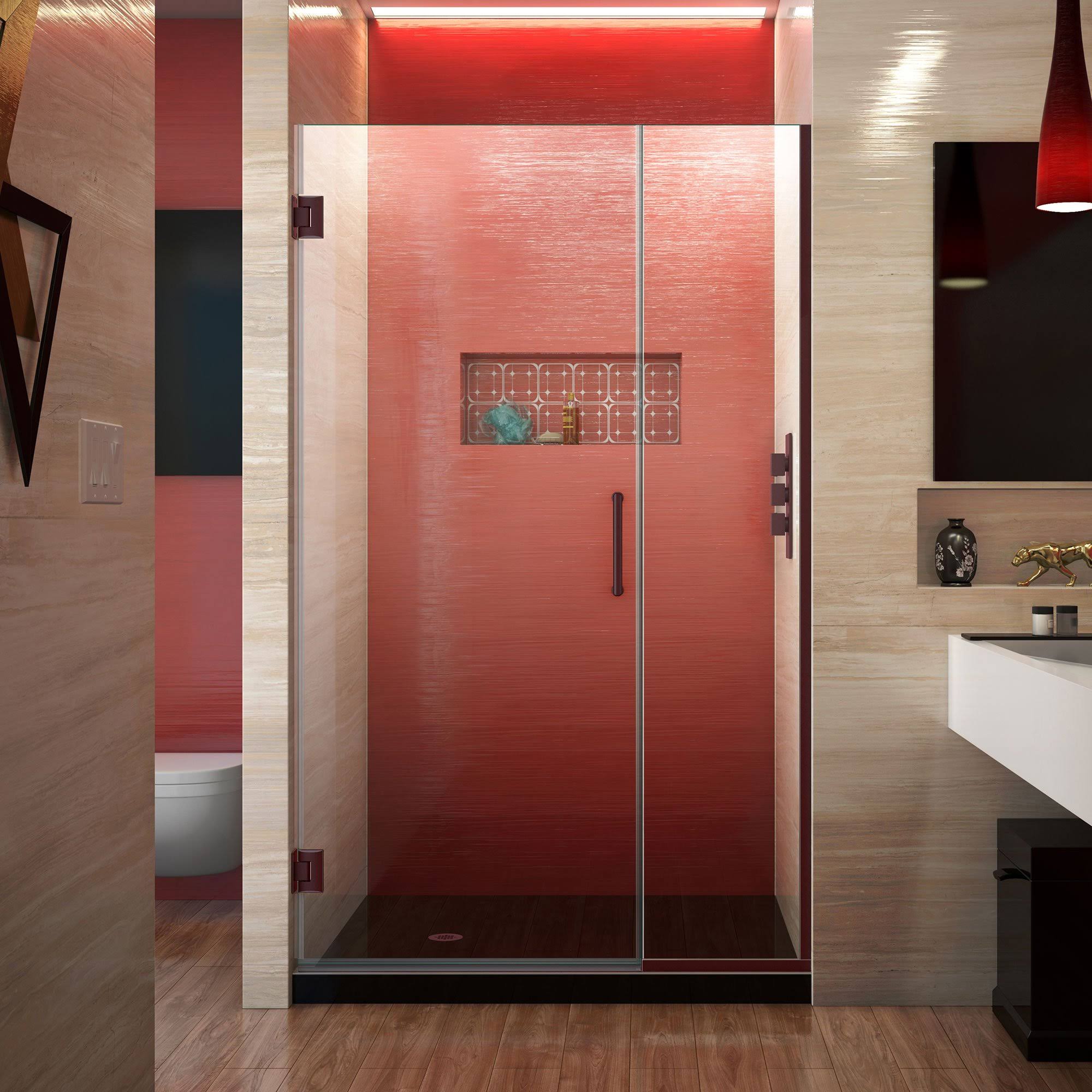 Hinged Shower Door, Oil Rubbed Bronze Finish Hardware P570138