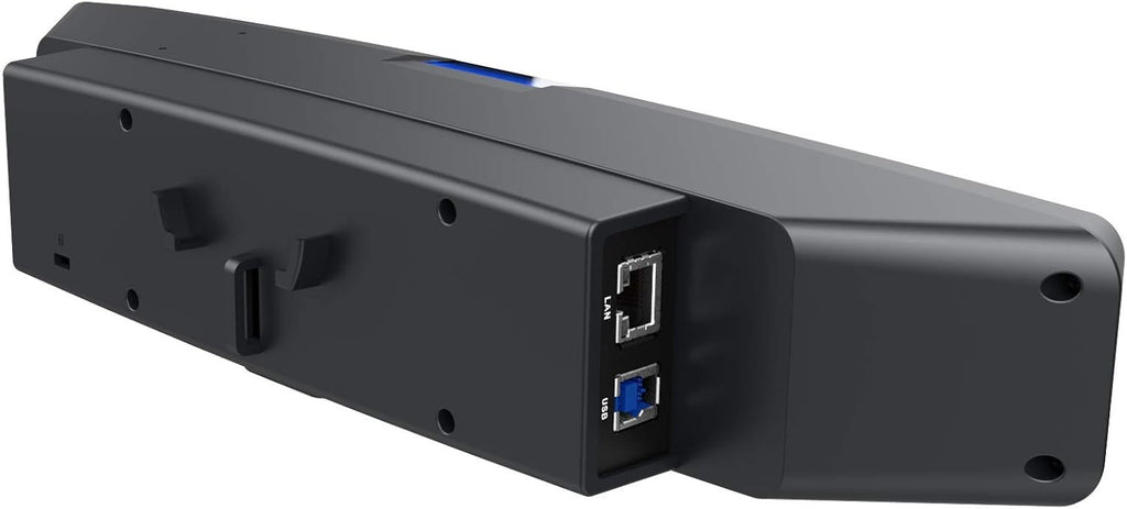 4K Videobar with Built-in Adjustable Fill Light, Microphone and Speakers, Dual FOV, Mountable Webcam E4197